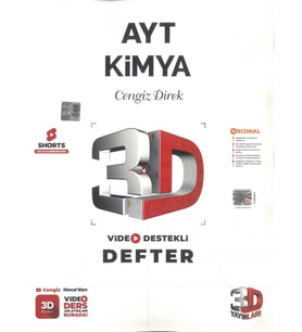 3D Yayınları Ayt Kimya Video Destekli Defter