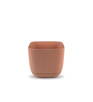 Omnipazar KRS-384 Dekoratif Plastik Mercan Kare Saksı 4 Litre No 4 Soft Pembe