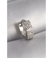 pilelistore 316L Çelik Gümüş Renk Zirkon Taşlı Tragus Piercing - TJ-PR1305