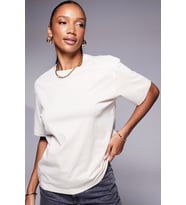 Nike Jordan Essential Girlfriend Loose Fit Womens T-Shirt Kadın Bol Kesim Pamuklu Tişört Beyaz