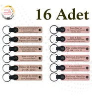 Pudra & Yavru Ağzı, 16’lı Set, İsim Yazılı Anlamlı Hediyelik, Bisiklet Turu Ekibine Veda Anısı