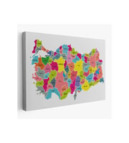 Türkiye Haritası Kanvas Tablo-1023