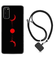 Samsung A02S A03S A10 A12 A13 A21S A22 Kılıf Boyun Askılı Silikon Red Moon 1710