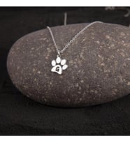 925 Ayar Pati Harfli Gümüş Kolye