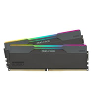 KLEVV Cras V RGB 32GB (2x16GB) 6400MHz CL32 INTEL XMP 3.0 – AMD EXPO DDR5 Heatsink Obsidian Black Ram (KD5AGUA80-64A320G)
