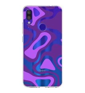 Xiaomi Redmi Note 7 Pro Uyumlu Kapak  Renkli Desen Tasarımlı Şeffaf Silikon Kılıf