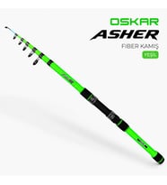 Oskar Asher Teleskobik 210cm YEŞİL Olta Kamışı