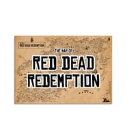 Red Dead Redemption Oyun Haritası 50*70cm, Rdr 2 Oyun Haritası, Arthur Morgan Poster