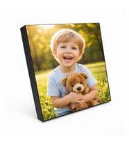 Ahşap Çek Yapıştır Fotoğraf Çerçevesi - 20x20cm-4 adet-baskılar dahil (Siyah)