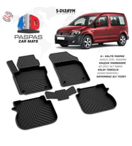 Drs Tuning Caddy 4D Araca Özel Havuzlu Kauçuk Paspas 2004-2019
