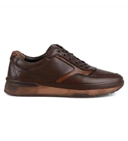 Kahverengi Erkek Deri Günlük Sneakers Corippo