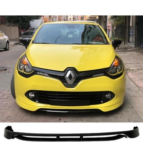 Renault Clio 4 Ön Ek 2 Parça Mat Siyah Plastik Karlık Makyajsız Kasa 2012 2013 2014 2015 2016 karlık+bodykit+ek