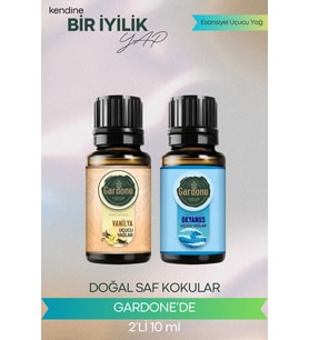 Okyanus + Vanilya ( Oda Kokusu Aroma Terapi Buhurdanlık / Difüzör Yağı ) Set 2 Adet x 10 ML