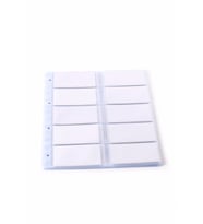 KARTVİZİT ALBÜMÜ YEDEĞİ 10 SIRALI 240 KARTLIK 460 ŞEFFAF 21X30 CM (Renksiz)