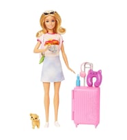 Barbie Seyahatte Bebeği ve Aksesuarları HJY18 (Karışık)