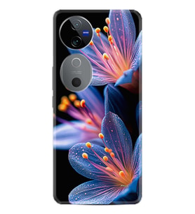 Vivo V40 5G Kılıf Boutique Baskılı Resimli Rekli Çiçekler Pcode -015