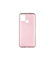 Samsung Galaxy M31 Uyumlu Kılıf Zore Premier Silikon Kapak (Rose Gold Altın)