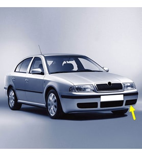 Skoda Octavia A4 2001-2009 Ön Tampon Sol Kapak Izgarası 1U0807367B