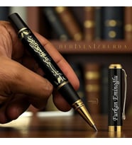 Kişiye Özel Lüks Besmele Temalı Metal Roller İmza Kalemi