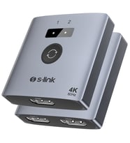 S-Link SL-LU602 2-Port 4K 60Hz HDMI Çift Yönlü (Bi-Directional) Akıllı Switch