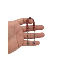 11 Taneli Alman Fiber Zaza Tesbih (Turuncu)
