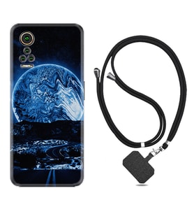 General Mobile GM 21 Pro GM 22 Pro Plus Kılıf Boyun Askılı Silikon Mavi Gece 1605