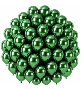 Yeşil Renk Lateks krom Balon (30 cm) - 50 Adet