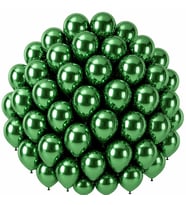 Yeşil Renk Lateks krom Balon (30 cm) - 50 Adet