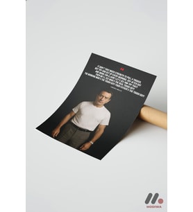 Film Alıntısı Portre Poster, Çerçevesiz Yüksek Kalite Duvar Afişi - Motivasyon No:0856