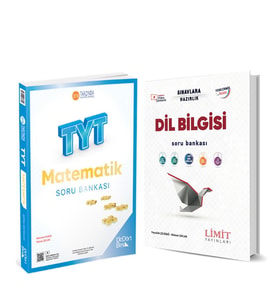 Üç Dört Beş TYT Matematik Soru Bankası ve Limit TYT Dil Bilgisi Soru Bankası 2 Kitap Set