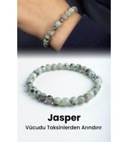 Kivi Jasper Doğal Taş Küre Kesim 6mm Bileklik