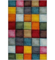 Eliana Home Baskılı, Yıkanabilir Kaymaz Taban Salon Halısı LNA1024 100x150 cm (Kırmızı)