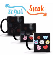 Bts Bt21 Karakterleri Sihirli Kupa Bardak Porselen