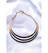 METALİZE CHOKER TASMA KOLYE