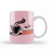 Funny Coffee Drinks Art Lover Qift Quote Vintage Retro Rainbow Style Kupa Bardak Porselen