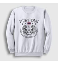 Presmono Unisex Beyaz Thailand Kaplan Ufc Mma Muay Thai Sweatshirt 499053tt (Beyaz)