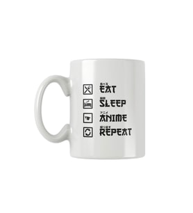 Eat Sleep Anime Repeat Hediye Baskılı Kupa Bardak