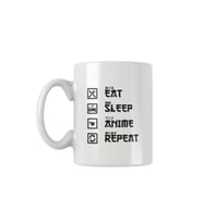Eat Sleep Anime Repeat Hediye Baskılı Kupa Bardak