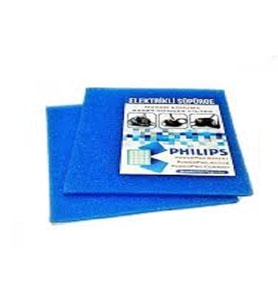 PHILIPS 8474-8475-9223-9323 SÜPÜRGE FŞLTRE ÇERÇEVE İÇİ  SÜNGER FİLTRE 2 PAKET (4 ADET)