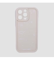 IPHONE 13 PRO; DESENLİ, KENARI ÇIKNTILI, DARBE ÖNLEYİCİ, KAMERA KORUYUCU LÜKS SİLİKON KILIF (Krem)