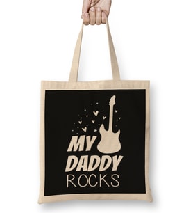 My Daddy Rocks Bez Çanta Uzun Saplı