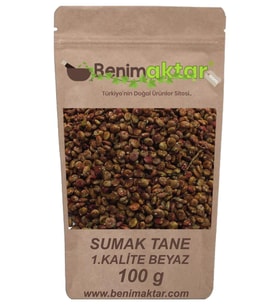 BenimAktar Gerçek Maraş Tane Sumak 1.Kalite 100 Gr