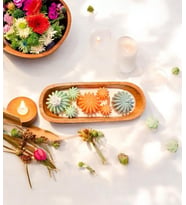 Mumelia Candles Çöl Çiçekleri - Doğal Soya Akasya Kase Tasarım Mum