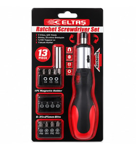 13PCS SİLİKON SAP - CR-V CIRCIRLI TORNAVİDA BİTS SETİ 3 KADEME - ÇİFT YÖNLÜ - MANYETİK UÇ TUTUCU (5343)
