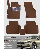Skoda Super B (2024-2025) Uyumlu EVA Paspas Tam Set–Araca Özel,Su Geçirmez,Hızlı Montaj