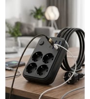 Akım Korumalı Çoklu Priz 4 USB 2 Type C 4 Priz Güvenli ve Hızlı Şarj