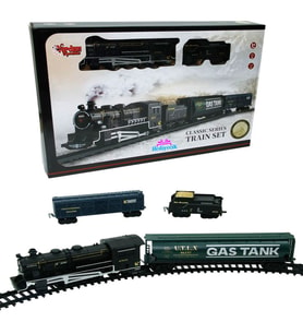 Oyuncak Sesli ve Işıklı Klasik Büyük Tren Seti 18 Parça