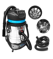 Omax Profesyonel Sanayi Tipi Islak - Kuru 3 Motorlu Elektrik Süpürgesi 3600 Watt (Turkuaz)