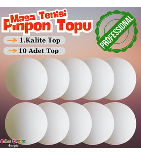 Profesyonel Masa Tenisi Pinpon Topu 4 mm. - Masa Tenisi Topu - Profesyone Beyaz Pinpon Topu - 4 cm.