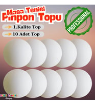 Profesyonel Masa Tenisi Pinpon Topu 4 mm. - Masa Tenisi Topu - Profesyone Beyaz Pinpon Topu - 4 cm.